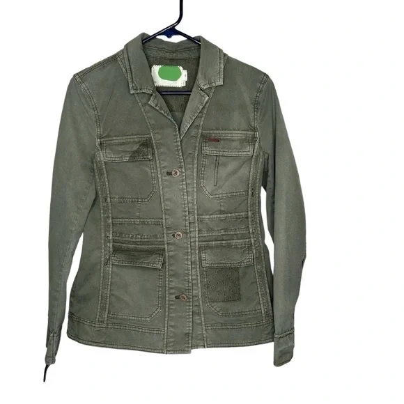 Anthropologie Green Military Jacket size XS “Run Ruby Jacket” - Picture 3 of 6
